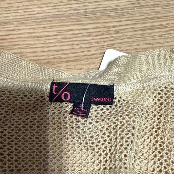 Beige Button-Up Cardigan - Picture 2 of 6